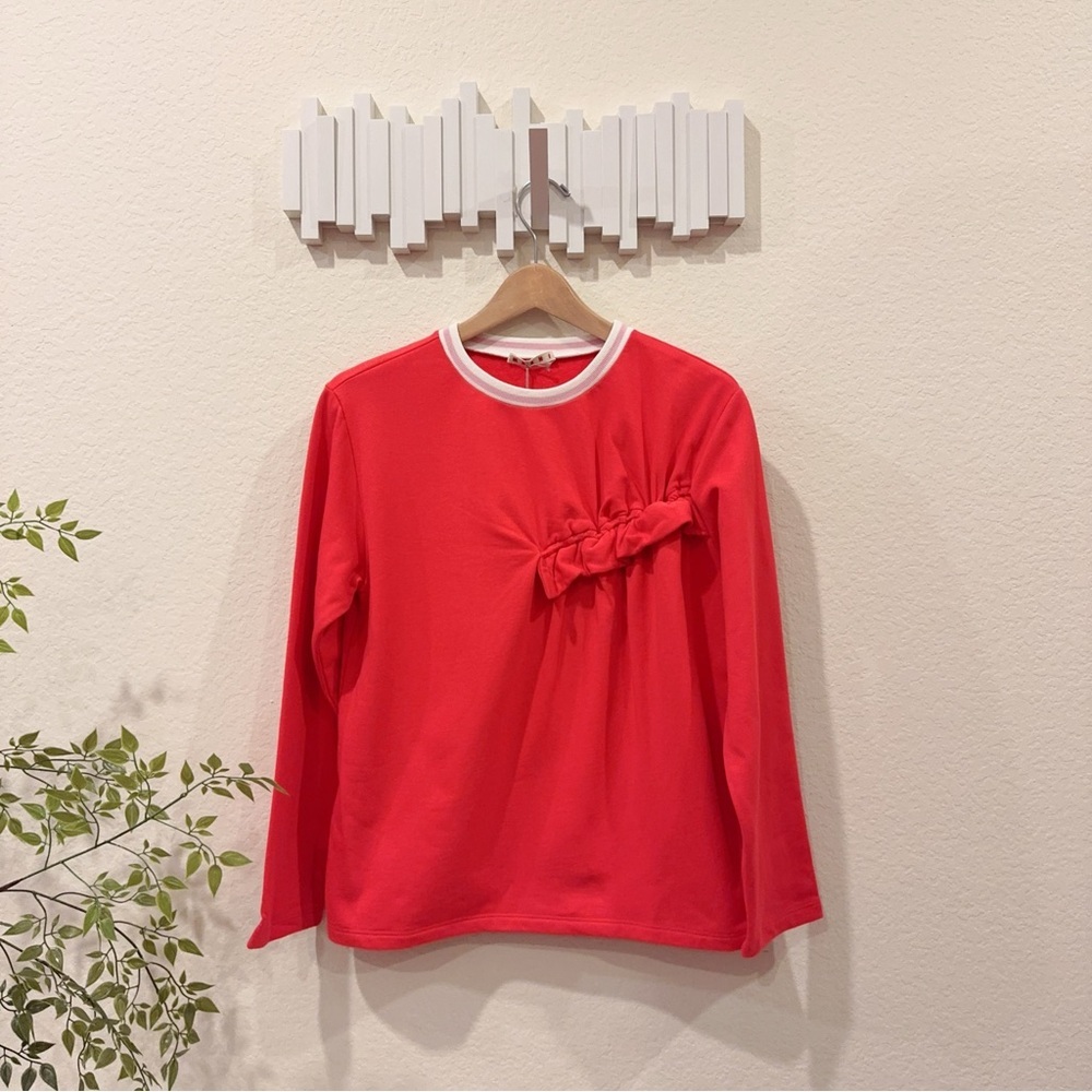 Marni Big Girl's Orange Cotton Long Sleeve Sweatshirt Size 14 NWT